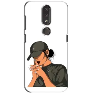 Силіконовый Чохол на Nokia 4.2 з картинкой Модных девушек (У зеленому)
