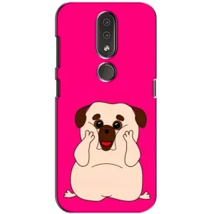 Чохол (ТПУ) Милі песики для Nokia 4.2 (Веселий Мопсік)