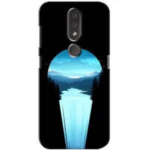 Чехол с рисунком «Синий Водопад» для Nokia 4.2
