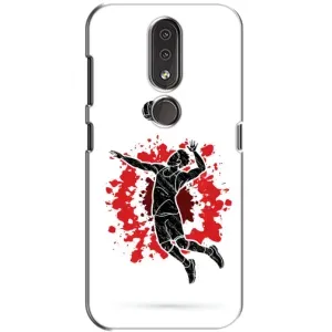 Чехлы с принтом Спортивная тематика для Nokia 4.2 (Волейболист)