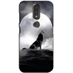 Чохол з Вовком на Nokia 4.2 (Вовк і місяць)