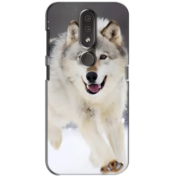 Чехол с рисунком «Волк на снегу» для Nokia 4.2 Чехол с рисунком «Волк на снегу» для Nokia 4.2