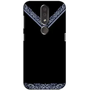 Силиконовый Чехол на Nokia 4.2 (Воротник вышиванки)