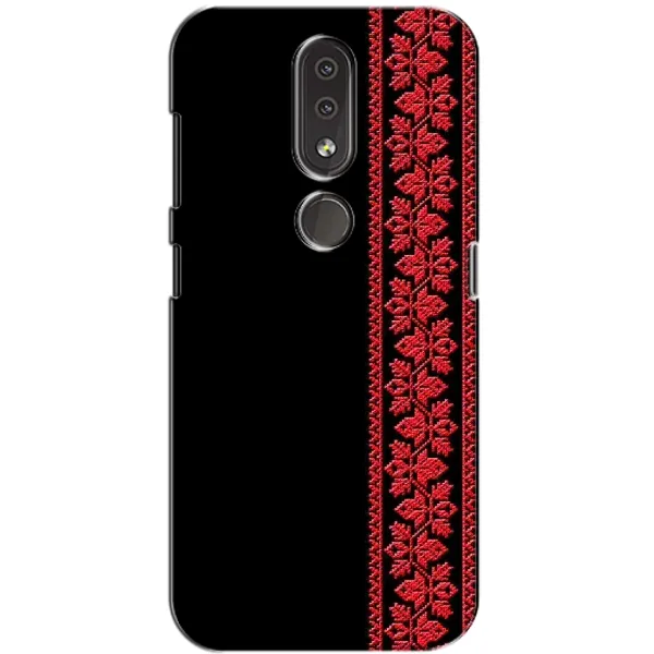 Чехол с рисунком «Вышиванка на черном» для Nokia 4.2 Чехол с рисунком «Вышиванка на черном» для Nokia 4.2