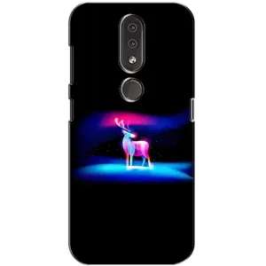 Силіконовий бампер з картинкою звірів для Nokia 4.2 (Яскравий олень)