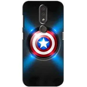 Чехол с Щитом Капитана Америки на Nokia 4.2 (Яркий Щит Капитана)