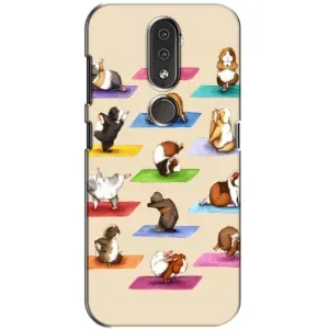 Чехол с Прикольным принтом на Nokia 4.2 (Ёга свинок)