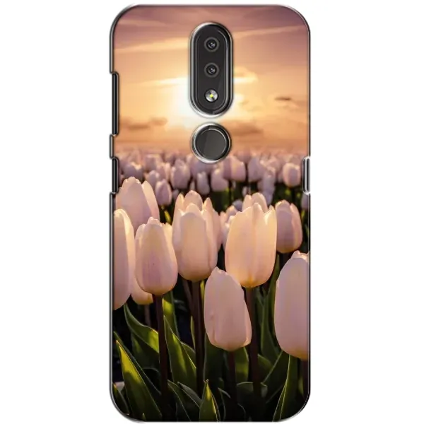 Чехол с рисунком «Закат с цветами» для Nokia 4.2 Чехол с рисунком «Закат с цветами» для Nokia 4.2