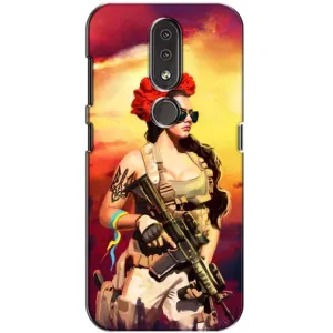 Чехол с рисунком «Женщина солдат» для Nokia 4.2