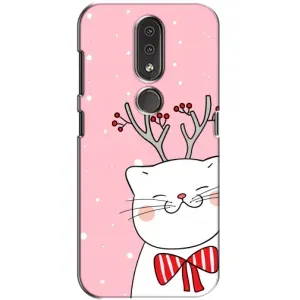 Чохол на тематику: Коти для Nokia 4.2 (Зимовий кіт)