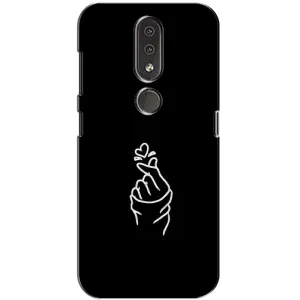 Чехлы (Знак сердечка) на Nokia 4.2 (Знак Сердечка)