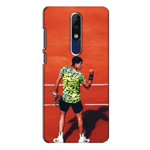 Чехлы с принтом Спортивная тематика для Nokia 5.1 Plus (X5) (Алькарас Теннисист)