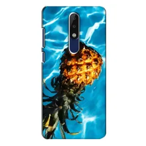 Чехол с изображением вкусной еды для Nokia 5.1 Plus (X5) (Ананас)