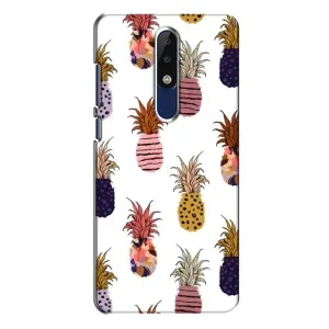 Чехол с изображением вкусной еды для Nokia 5.1 Plus (X5) (Ананасы)