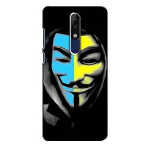 Чехол с Украинской символикой на Нокиа 5.1 Плюс (Анонимус патриот)