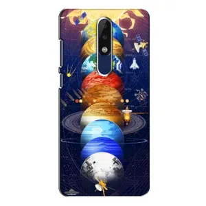 Чохол (ТПУ) з планетами на Nokia 5.1 Plus (X5) (Арт планети)