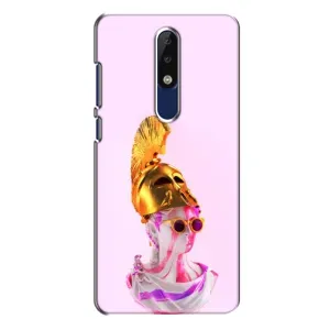 Чехол с Прикольным принтом на Nokia 5.1 Plus (X5) (АРТ Статуя)