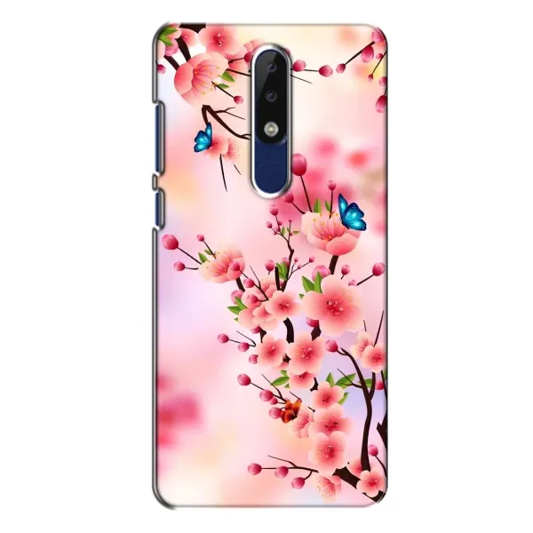 Чохол з малюнком «Метелики на сакурі» для Nokia 5.1 Plus (X5) Чохол з малюнком «Метелики на сакурі» для Nokia 5.1 Plus (X5)
