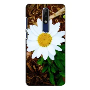 Чехол с ромашками на Nokia 5.1 Plus (X5) (Белая ромашка)