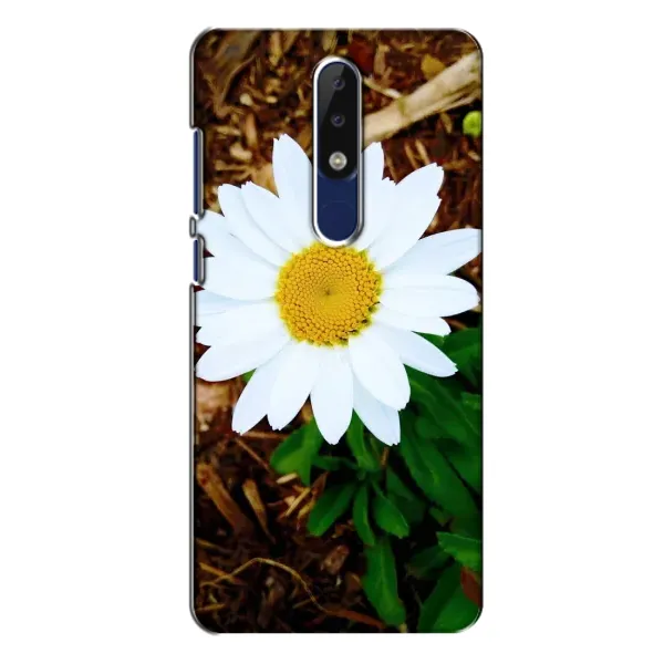 Чехол с рисунком «Белая ромашка» для Nokia 5.1 Plus (X5)