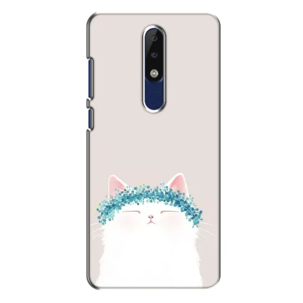Чехол с рисунком «Белый котик» для Nokia 5.1 Plus (X5) Чехол с рисунком «Белый котик» для Nokia 5.1 Plus (X5)