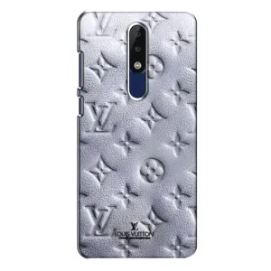 Текстурний Чохол Louis Vuitton для Нокіа 5.1 Плюс (Білий ЛВ)