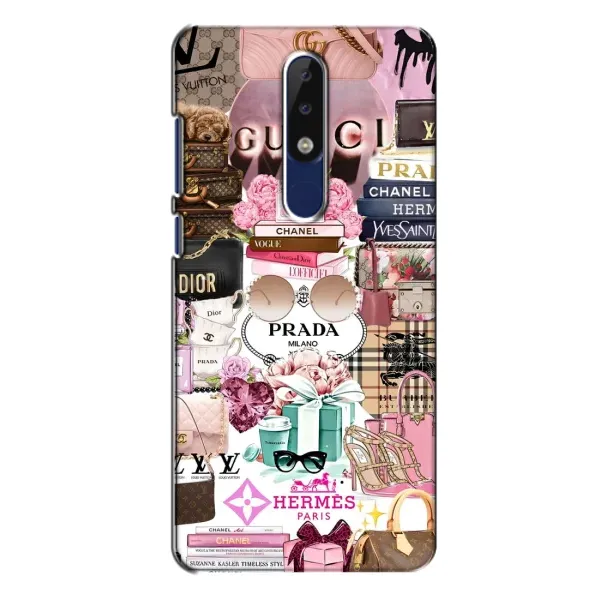 Чехол с рисунком «Бренды» для Nokia 5.1 Plus (X5) Чехол с рисунком «Бренды» для Nokia 5.1 Plus (X5)