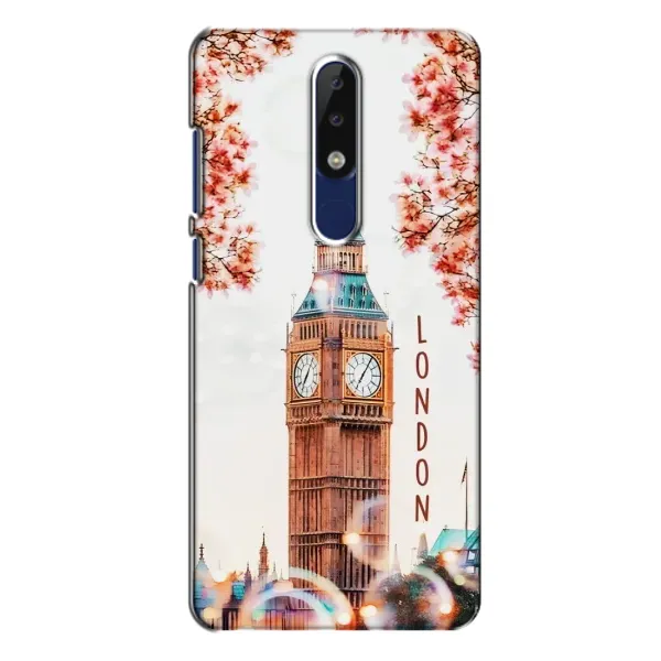 Чехол с рисунком «Часы Лондон» для Nokia 5.1 Plus (X5) Чехол с рисунком «Часы Лондон» для Nokia 5.1 Plus (X5)