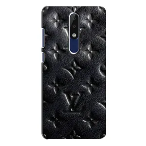 Текстурний Чохол Louis Vuitton для Нокіа 5.1 Плюс (Чорний ЛВ)