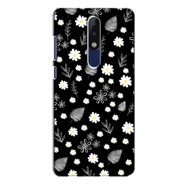 Чехол с рисунком «цветение на чорном» для Nokia 5.1 Plus (X5) Чехол с рисунком «цветение на чорном» для Nokia 5.1 Plus (X5)