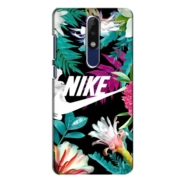 Чехол с рисунком «Цветочный Nike» для Nokia 5.1 Plus (X5) Чехол с рисунком «Цветочный Nike» для Nokia 5.1 Plus (X5)