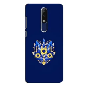 Чехол Укр Символика для Nokia 5.1 Plus (X5) (Цветущий Герб)