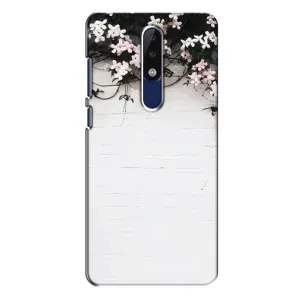 Чехлы с тематикой "ЦВЕТЫ" на Nokia 5.1 Plus (X5) (Цветы на стене)