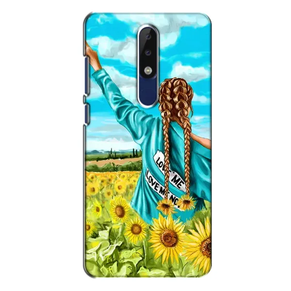 Чехол с рисунком «Девушка на поле» для Nokia 5.1 Plus (X5)