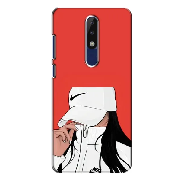 Чехол с рисунком «Девушка Nike» для Nokia 5.1 Plus (X5)