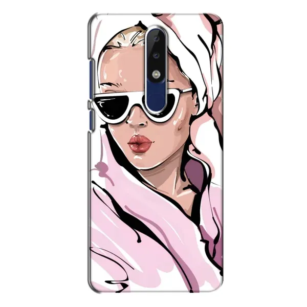 Чехол с рисунком «Девушка в халате» для Nokia 5.1 Plus (X5) Чехол с рисунком «Девушка в халате» для Nokia 5.1 Plus (X5)