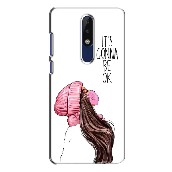 Чехол с рисунком «Девушка в маске» для Nokia 5.1 Plus (X5)