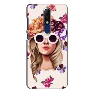Чехол с картинкой Модные Девчонки Nokia 5.1 Plus (X5) (Девушка в очках)
