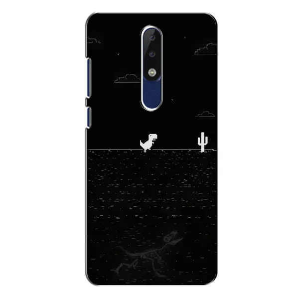 Чехол с рисунком «Динозаврик» для Nokia 5.1 Plus (X5)