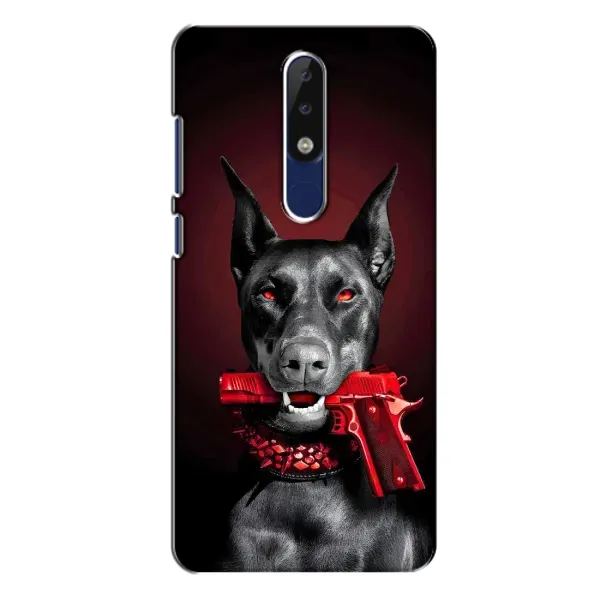 Чехол с рисунком «Доберман злой» для Nokia 5.1 Plus (X5) Чехол с рисунком «Доберман злой» для Nokia 5.1 Plus (X5)