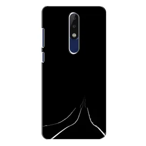 Чохол з картинками на чорному фоні для Nokia 5.1 Plus (X5) (Дорога)