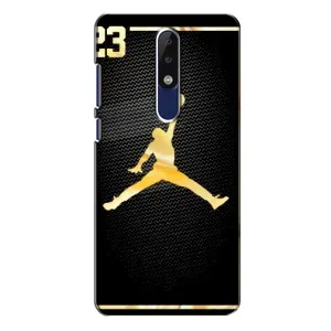 Силіконовый Чохол Nike Air Jordan на Нокіа 5.1 Плюс (Джордан 23)