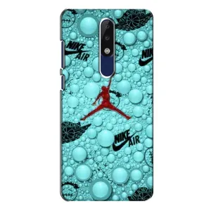 Силіконовый Чохол Nike Air Jordan на Нокіа 5.1 Плюс (Джордан Найк)