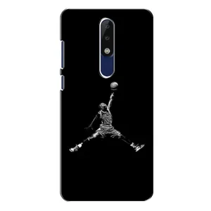 Силіконовый Чохол Nike Air Jordan на Нокіа 5.1 Плюс (Джордан)