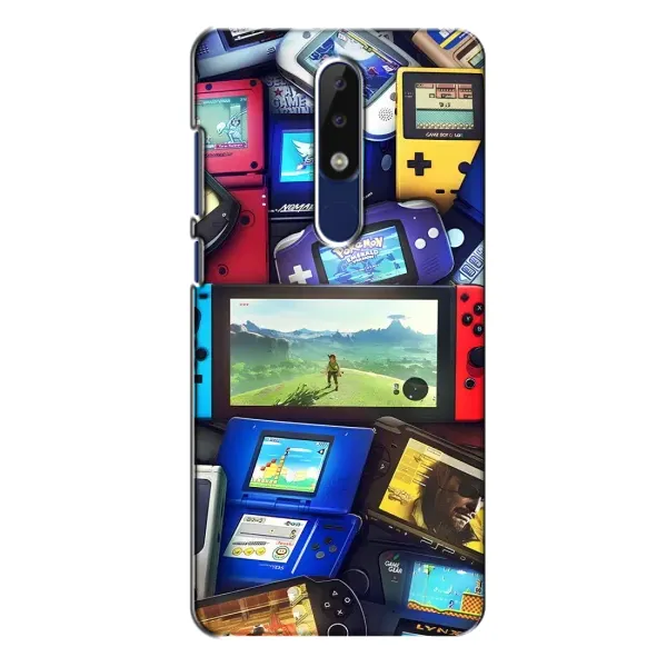 Чехол с рисунком «Джойстики» для Nokia 5.1 Plus (X5) Чехол с рисунком «Джойстики» для Nokia 5.1 Plus (X5)
