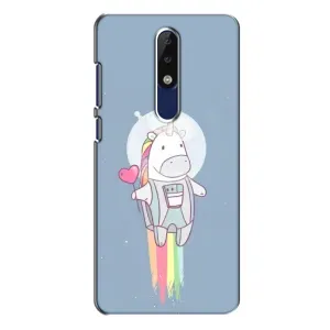 Чохол Unicorn на Nokia 5.1 Plus (X5) (Єдинорог космонавт)