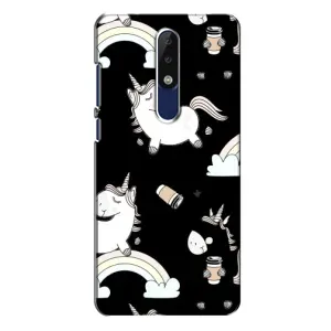 Чохол Unicorn на Nokia 5.1 Plus (X5) (Єдинорог з кавою)