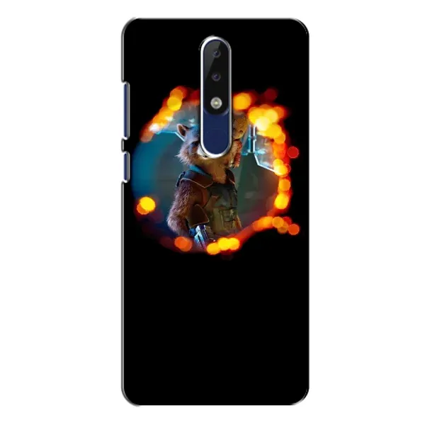 Чехол с рисунком «Енот Ракета» для Nokia 5.1 Plus (X5) Чехол с рисунком «Енот Ракета» для Nokia 5.1 Plus (X5)