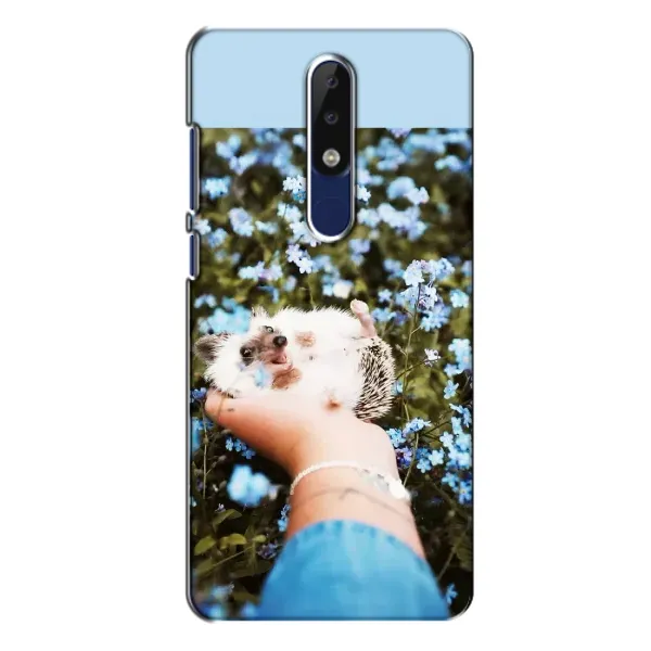 Чехол с рисунком «Ежик на руках» для Nokia 5.1 Plus (X5)