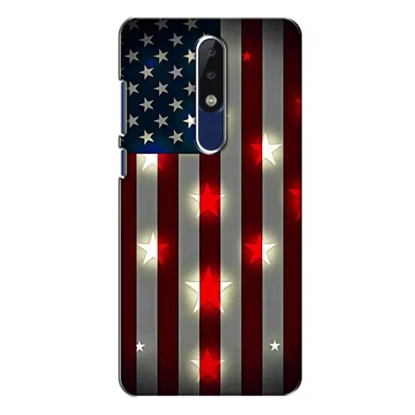 Чохол з малюнком «Прапор США 2» для Nokia 5.1 Plus (X5) Чохол з малюнком «Прапор США 2» для Nokia 5.1 Plus (X5)